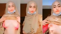 Beautiful hijabi girl Showing